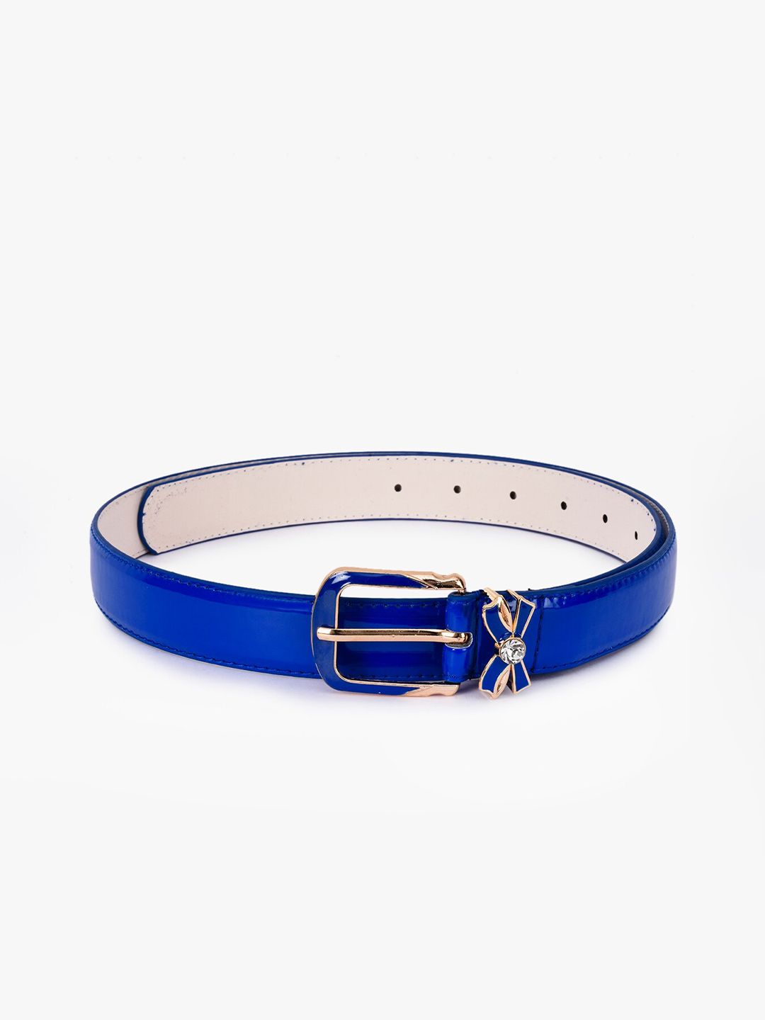 BuckleUp Women Blue Solid Belt Price in India