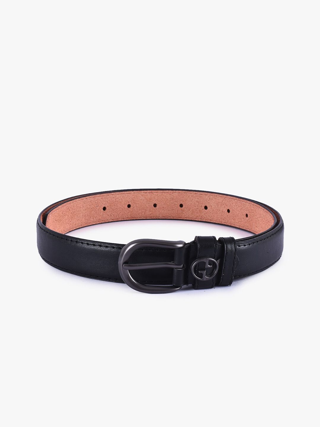 BuckleUp Women Black Formal Belt Price in India