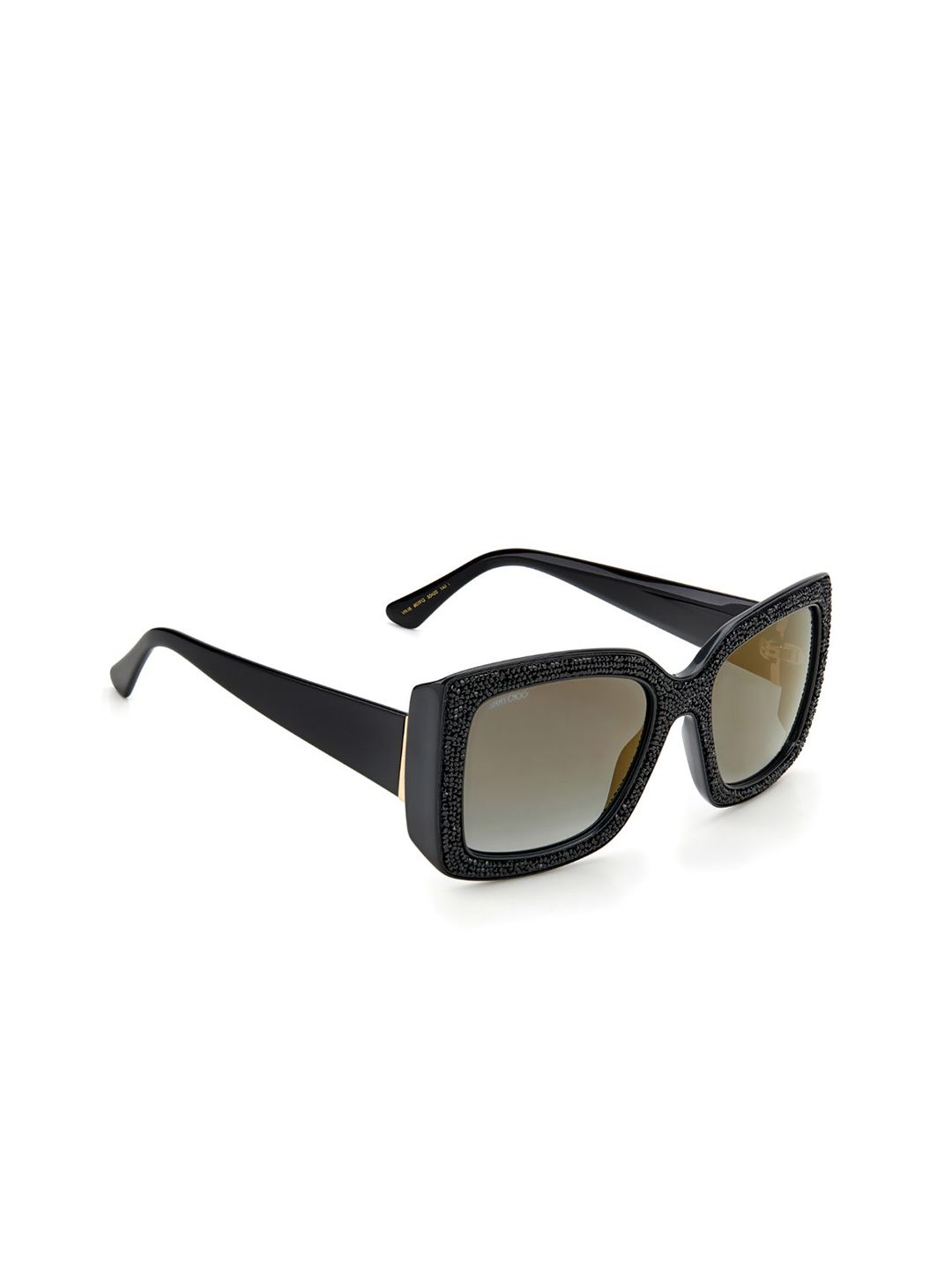 Jimmy Choo Grey Lens & Black Wayfarer Sunglasses with UV Protected Lens 20374180755FQ Price in India