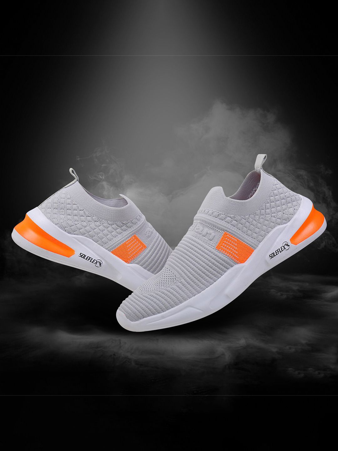 Buy ASIAN Men Grey Mesh Hattrick-27 Running Shoes - Sports Shoes