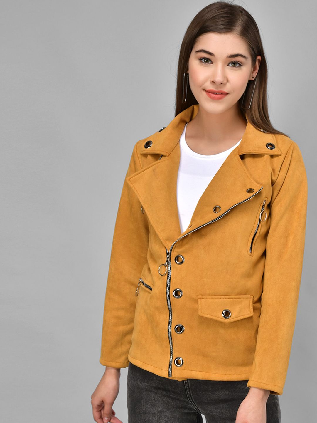 Darzi Women Yellow Tailored Jacket Price in India