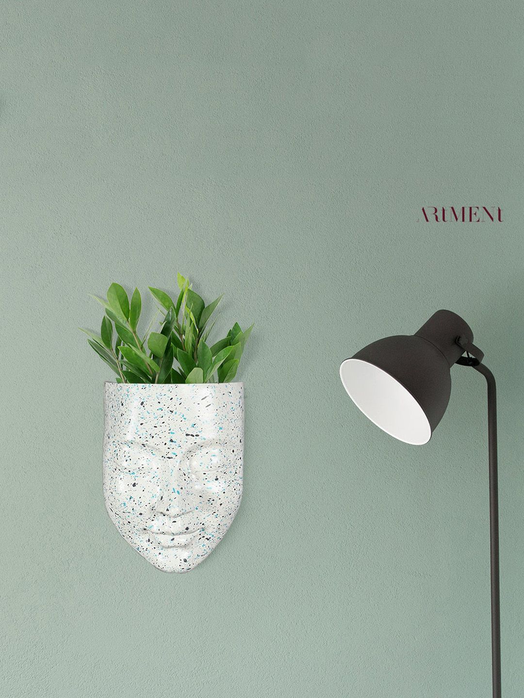 THE ARTMENT Grey Mosaic Printed Face Planter Price in India