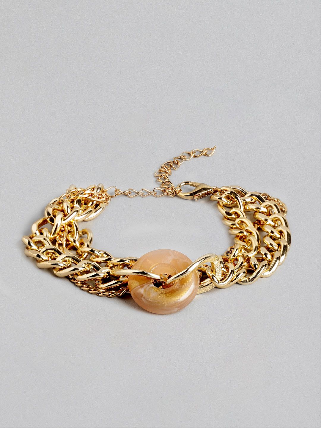 20Dresses Women Gold-Toned Wraparound Bracelet Price in India