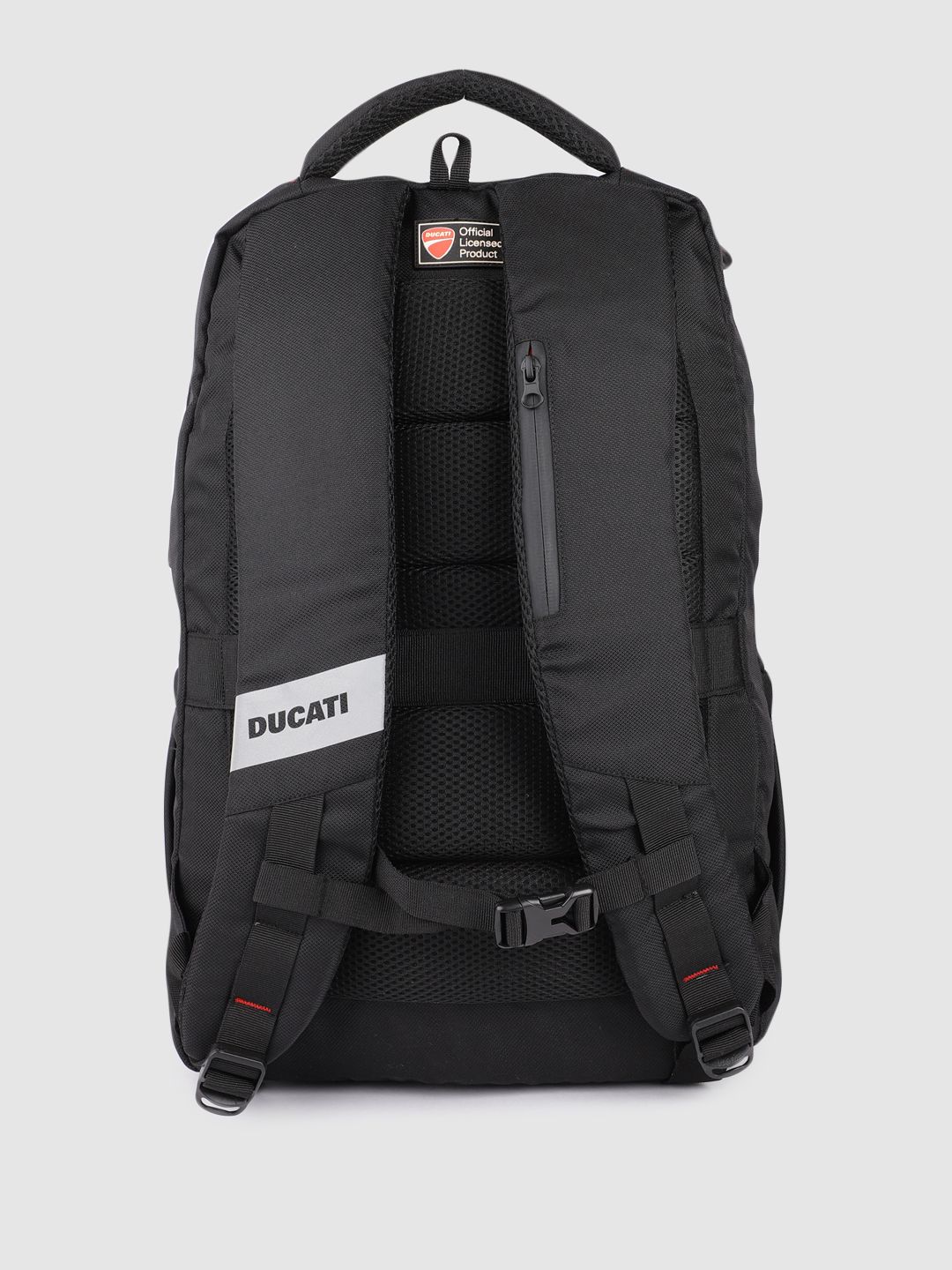 Buy Ducati Unisex Black Backpack with USB Charging Port