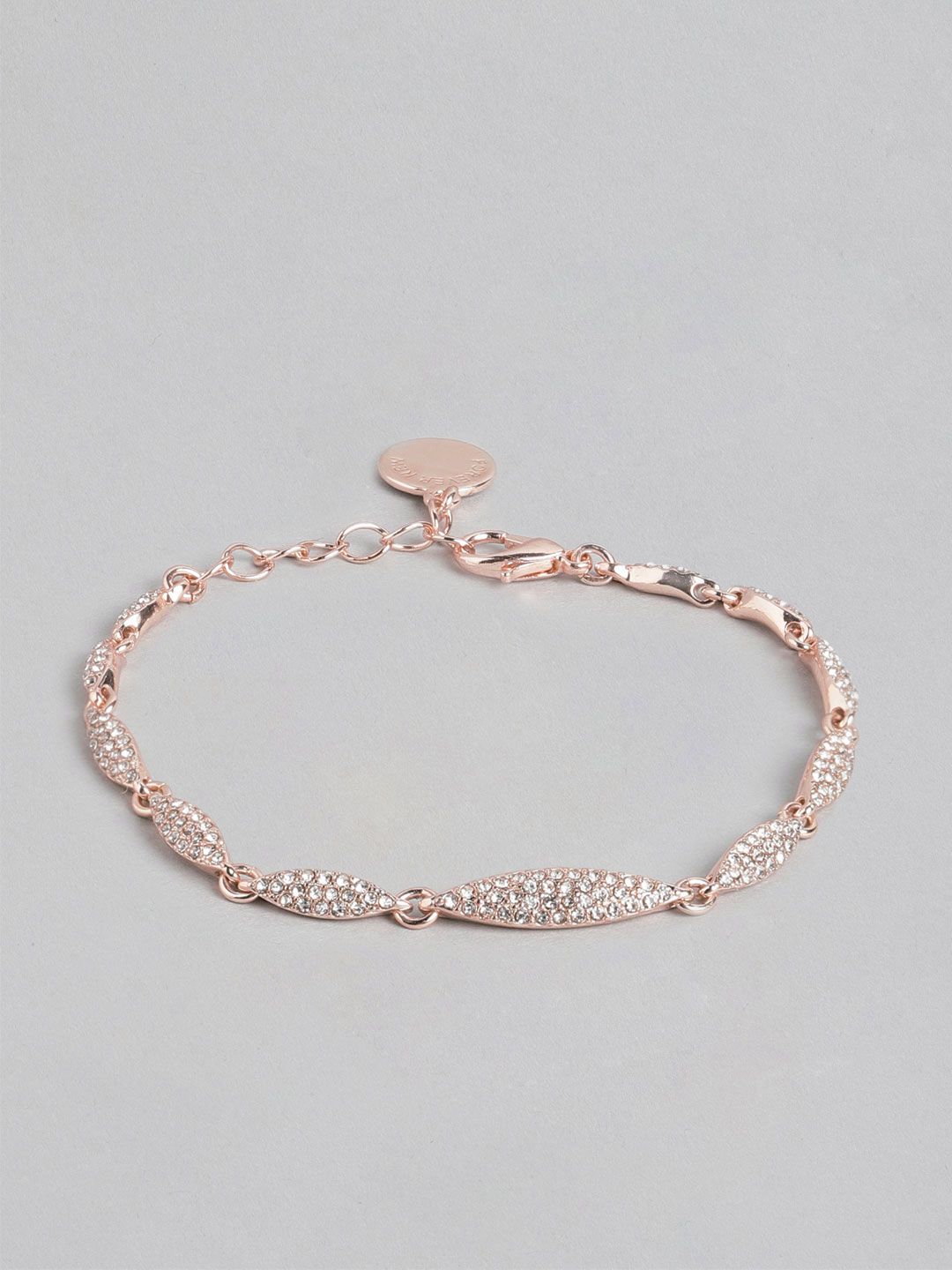 Forever New Women Rose Gold Rose Gold-Plated Link Bracelet Price in India