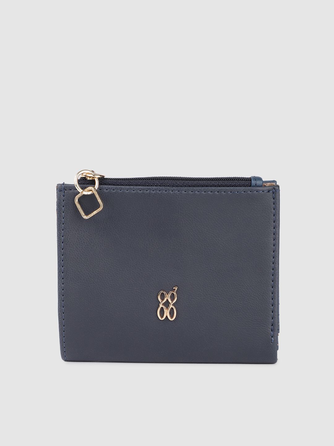 Baggit Women Navy Blue Two Fold Wallet Price in India