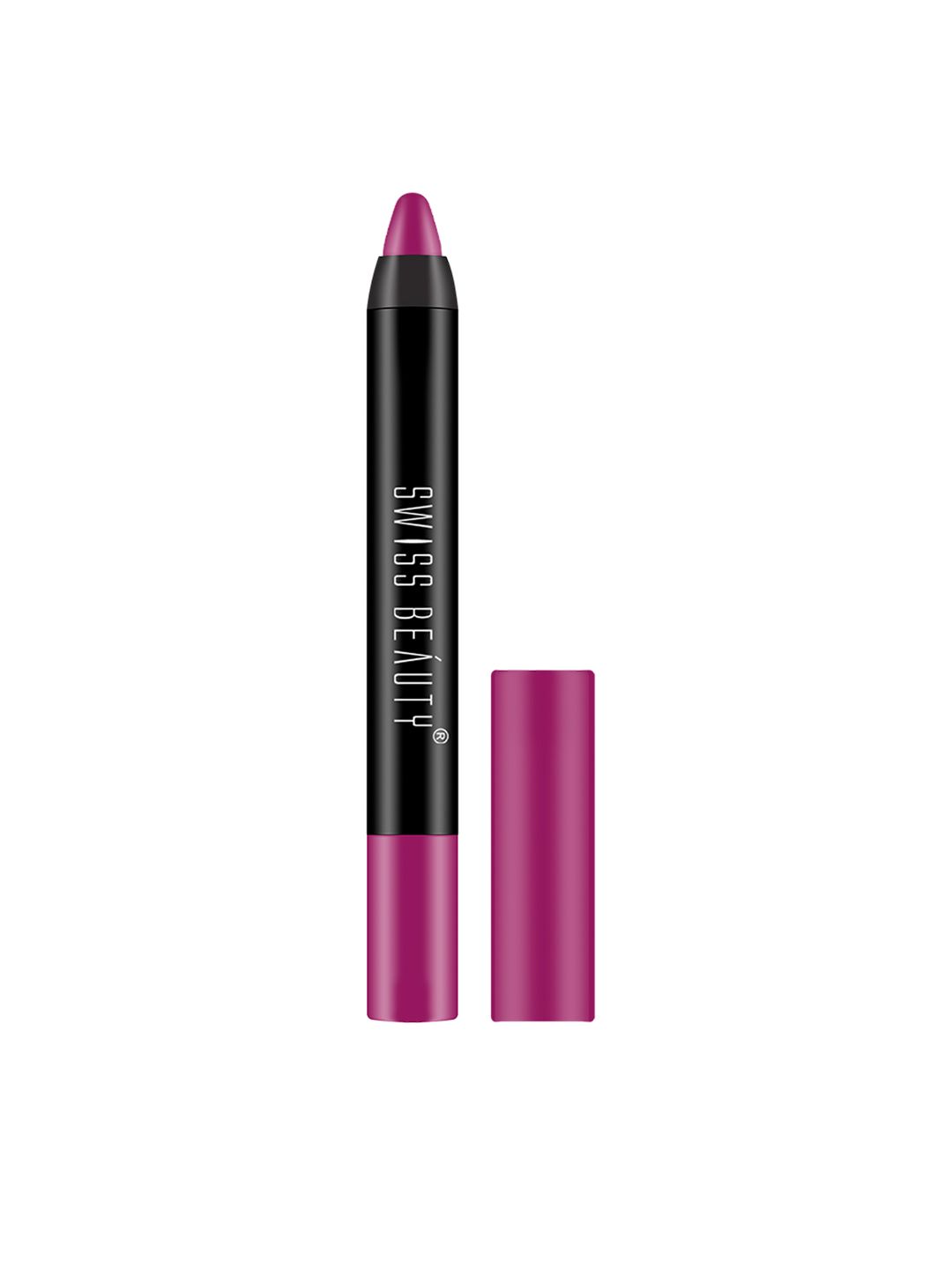 SWISS BEAUTY Non Transfer Matte Crayon Lipstick 3.5 g - Plum Pick