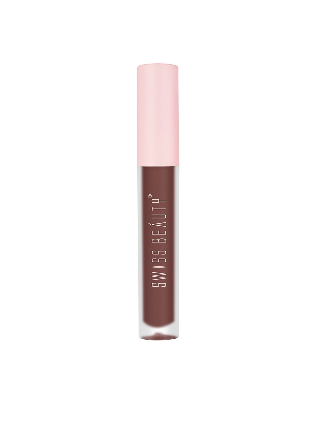 SWISS BEAUTY Super Matte Liquid Lipstick 3.5ml - Black Cherry Price in India