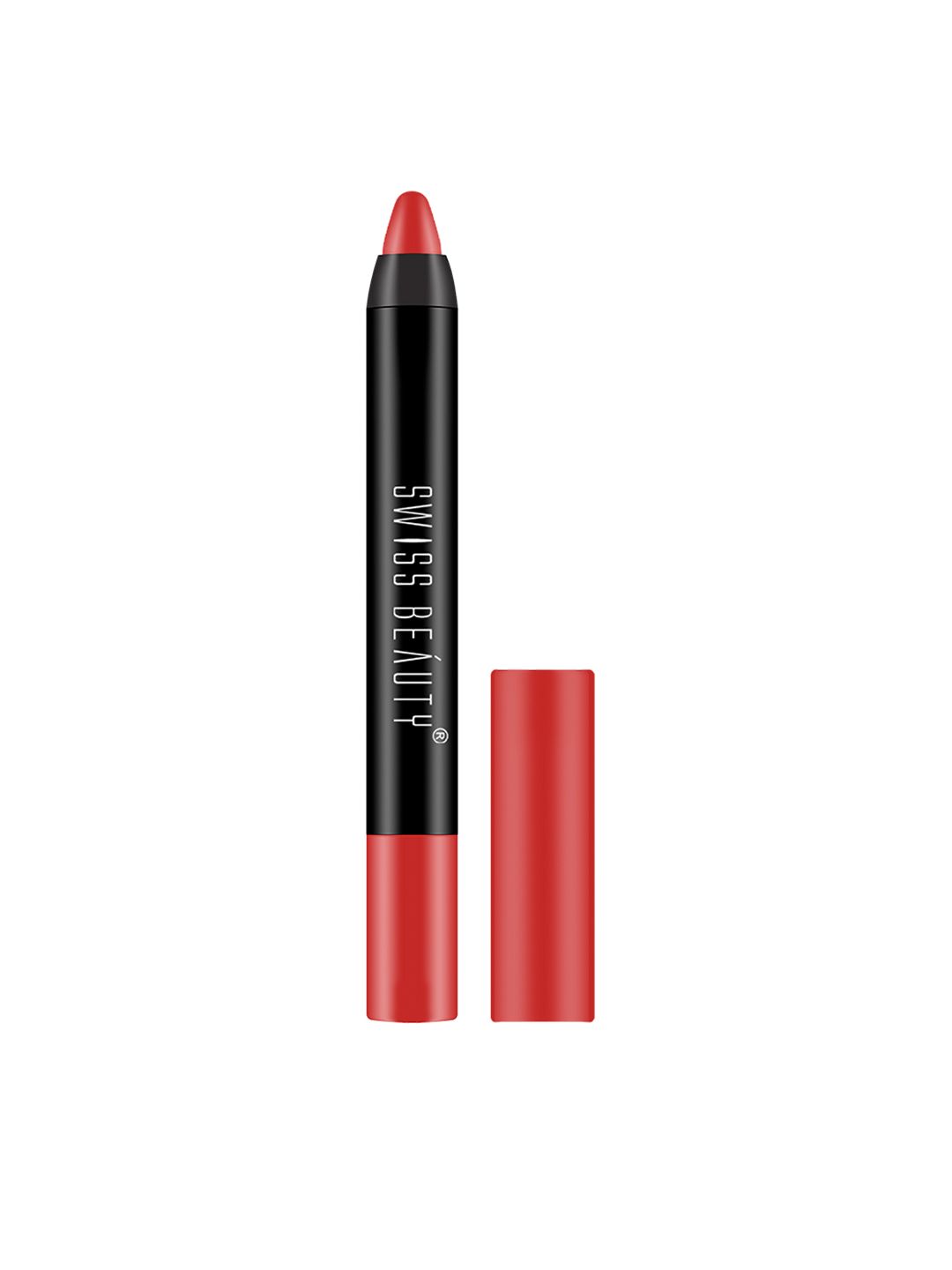 SWISS BEAUTY Non Transfer Matte Crayon Lipstick - Red Letter