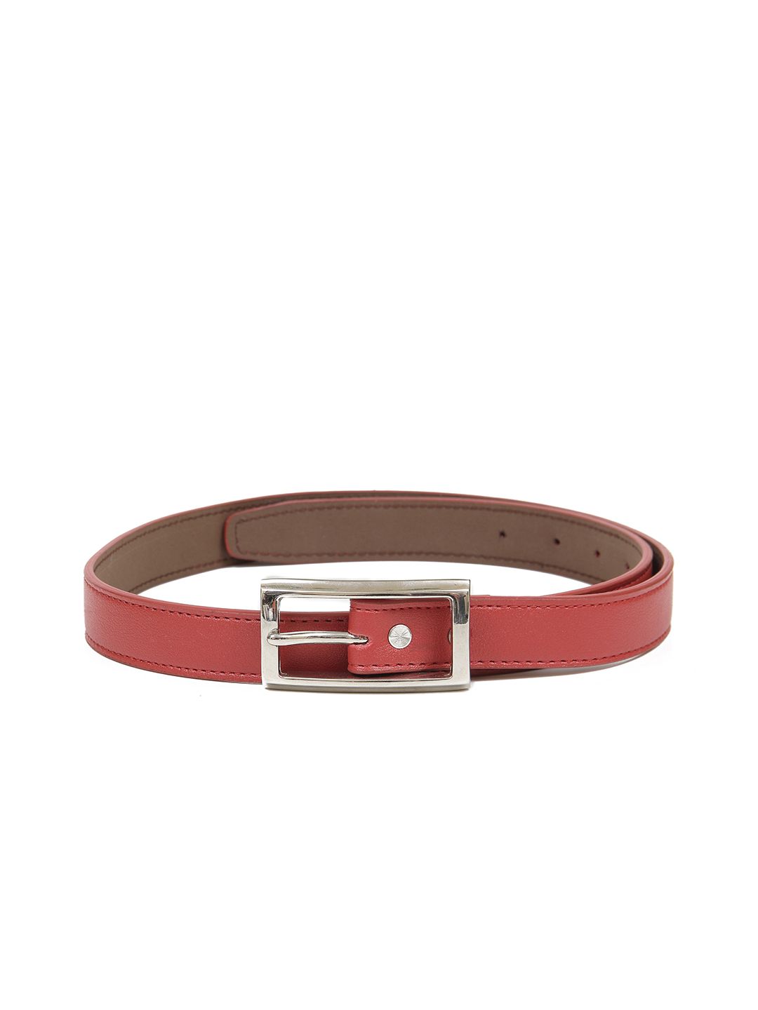 thickskin Women Red Textured PU Belt Price in India