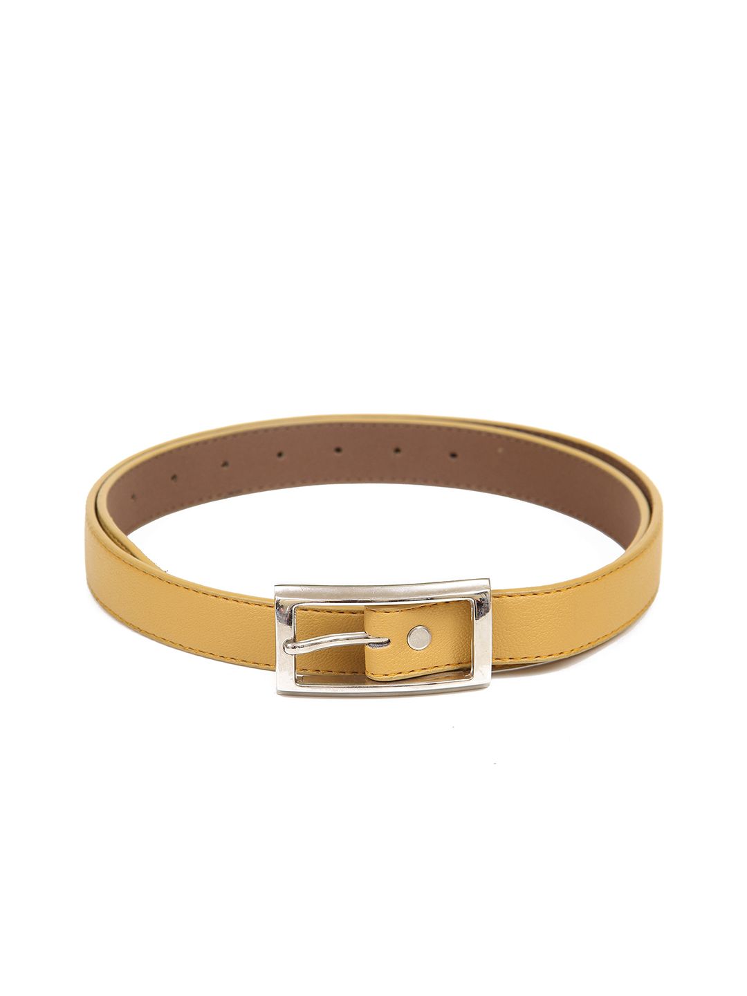 thickskin Women Mustard Textured Belt Price in India