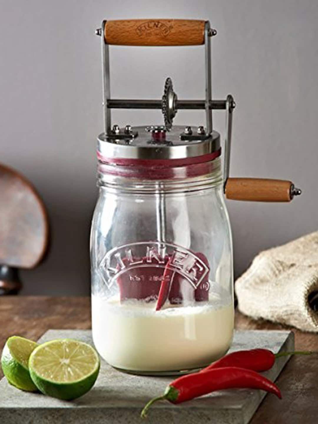 KILNER Transparent Glass Butter Churner Price in India