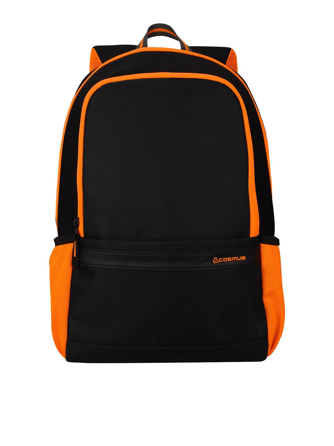 COSMUS Unisex Black & Orange Laptop Backpack -15.6" Price in India