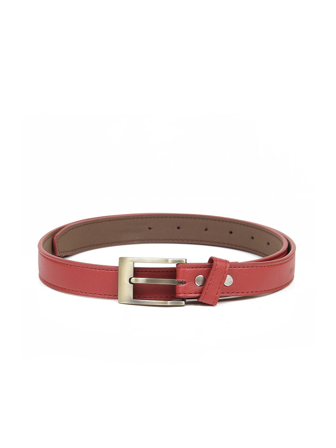 thickskin Women Red PU Textured Belt Price in India