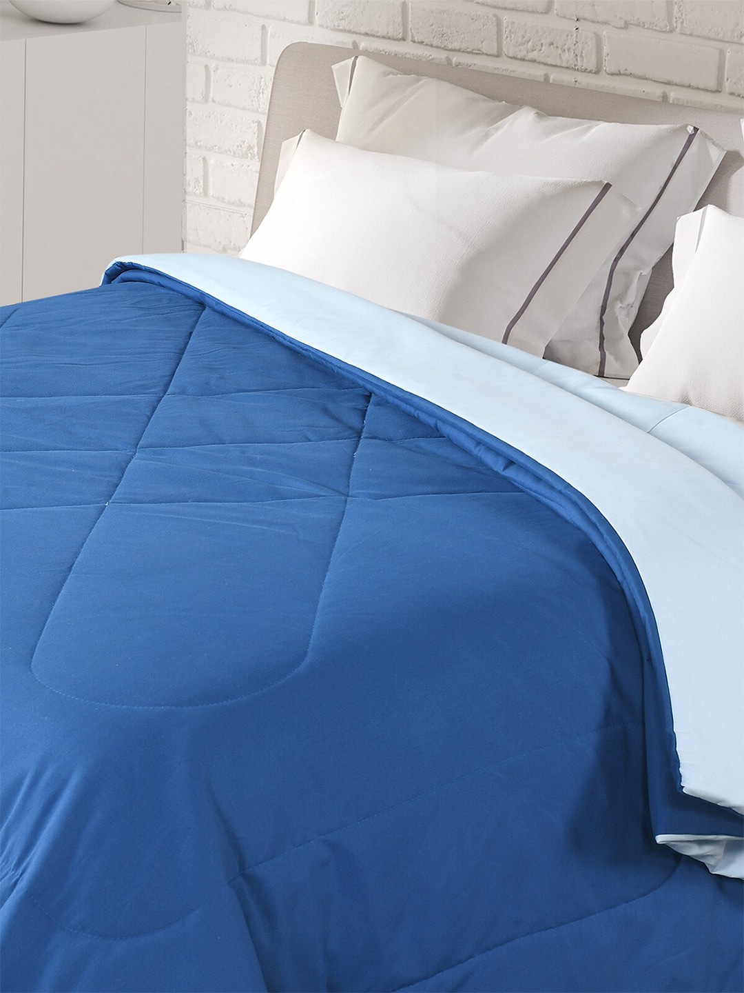 Florida Blue Microfiber AC Room Double Bed Comforter Price in India