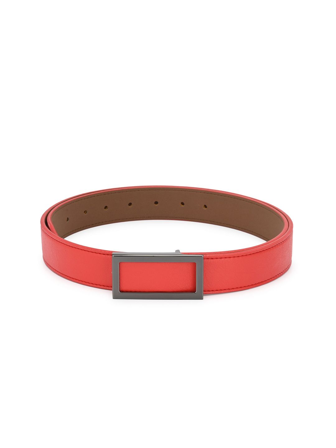 thickskin Women Red PU Belt Price in India