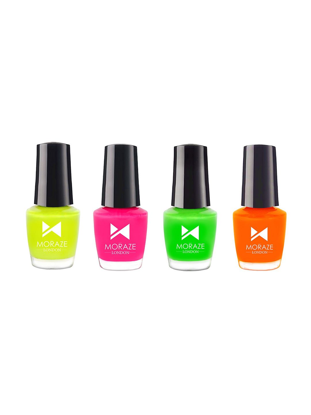 Moraze Set of 4 Neon Nail Polish