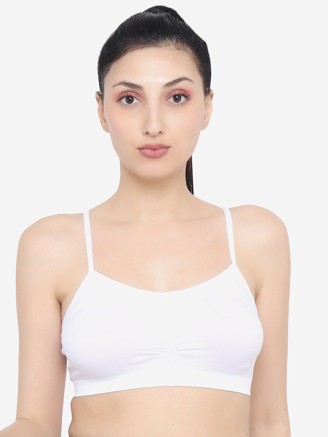 XOXO Design White Solid Sports Bra XOXO-B04016-WHT_FS Price in India