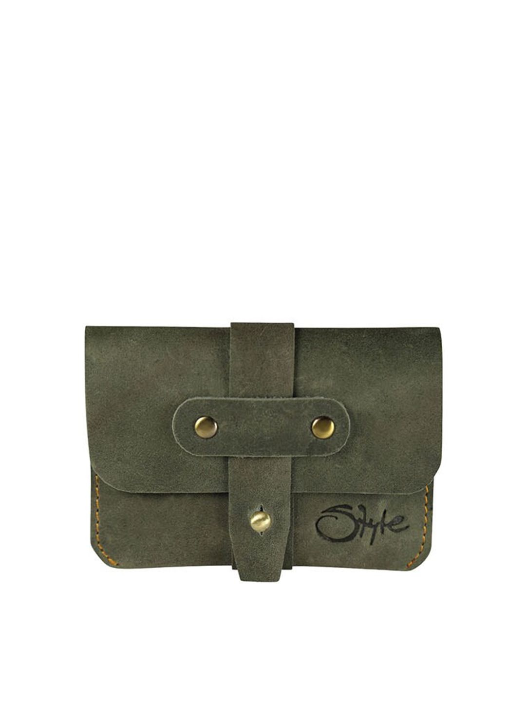 Style SHOES Unisex Green Leather Envelope Price in India