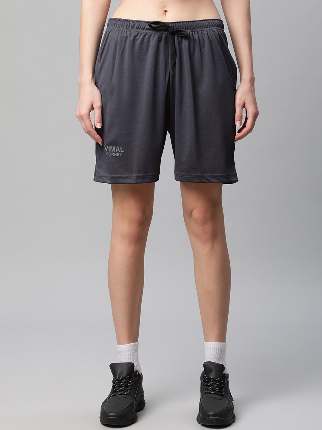 VIMAL JONNEY Women Grey Sports Shorts Price in India