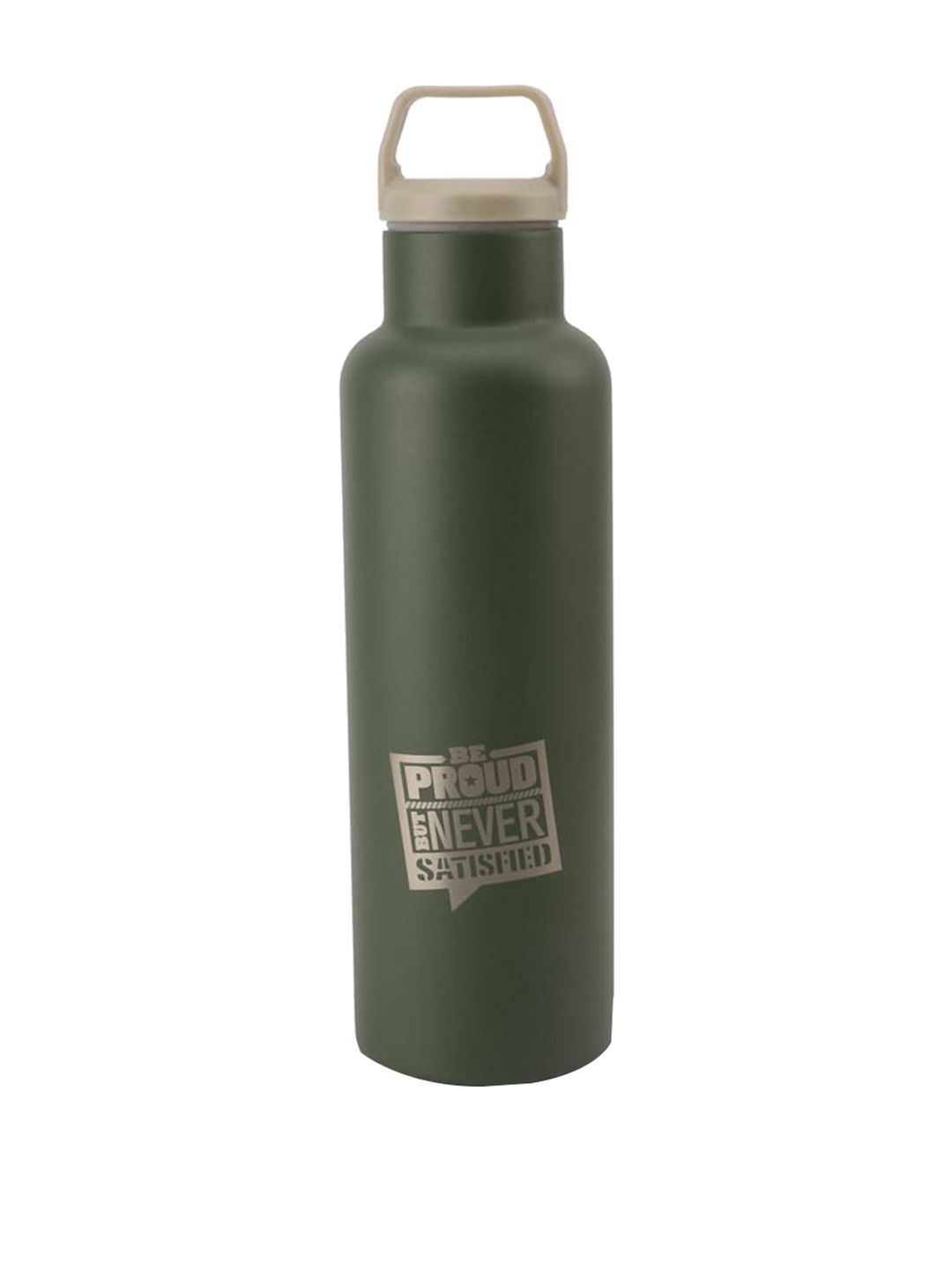 HOOM Green & Grey Printed Stainless Steel Water Bottle Price in India