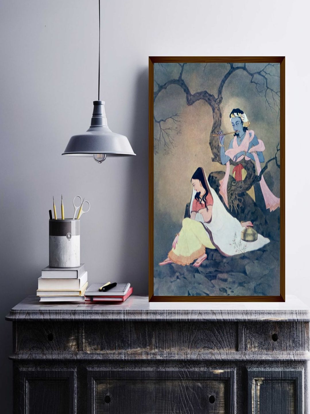 The Art House Grey Religious Painting Wall Art Price in India
