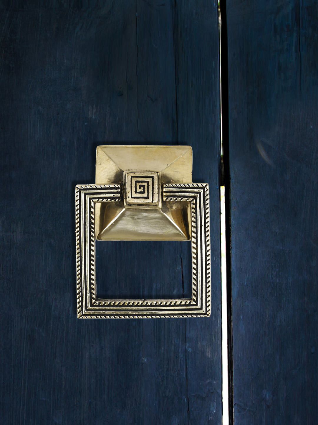 Imli Street Gold-Toned Textured Brass Door Knocker Price in India