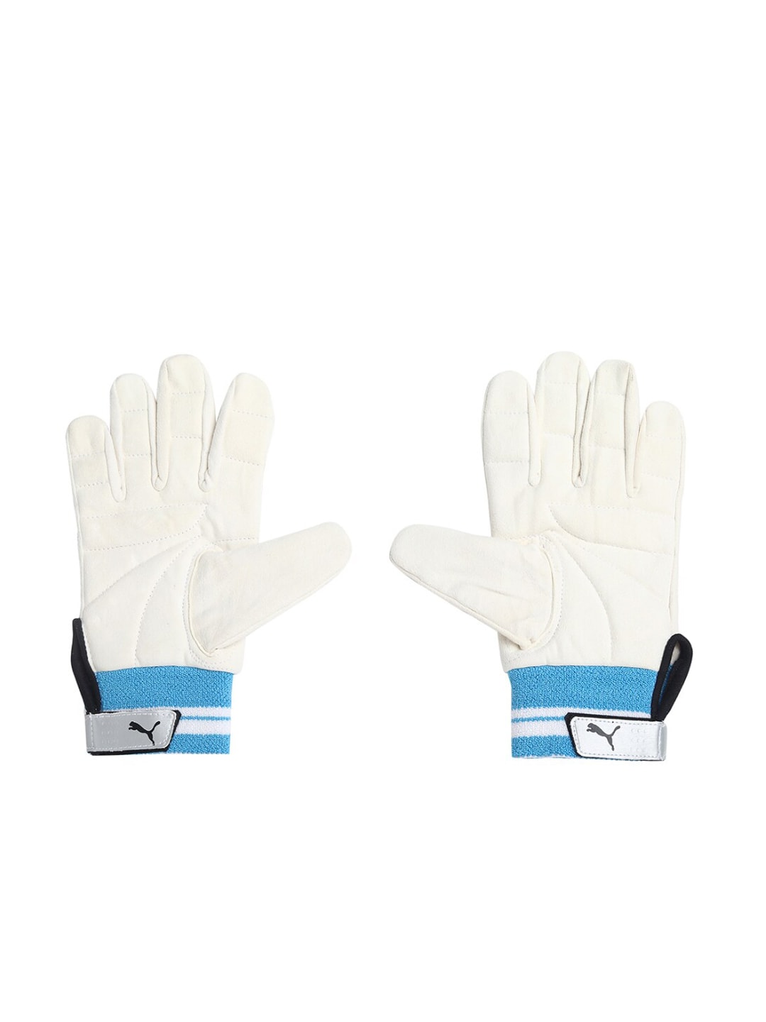 Puma White & Blue Future 20.1 Wicket Keeper Gloves Price in India