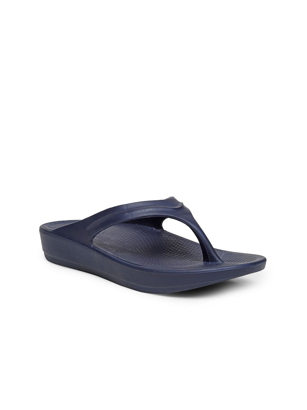 DA NATURO ITALY Women Navy Blue Rubber Thong Flip-Flops Price in India