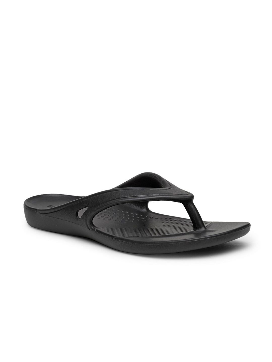 DA NATURO ITALY Women Black Thong Flip-Flops Price in India