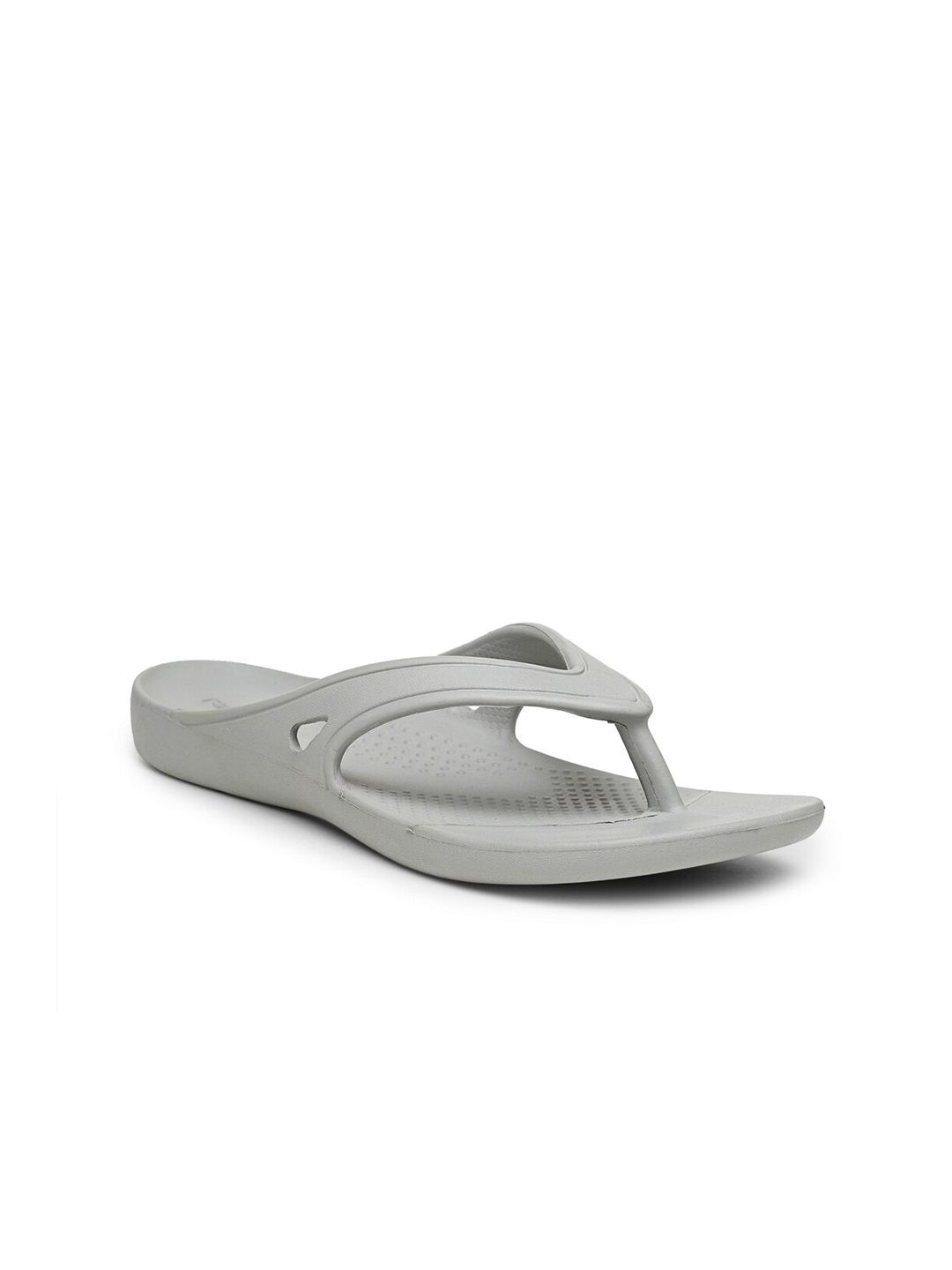 DA NATURO ITALY Women Grey Rubber Thong Flip-Flops Price in India