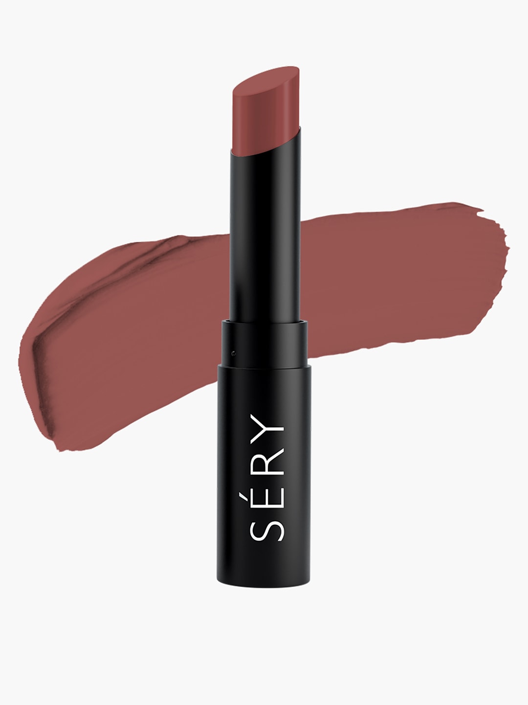 SERY Long Lasting Highly Pigmented Mattish Lipstick with Vitamin E - Honey Brown Price in India