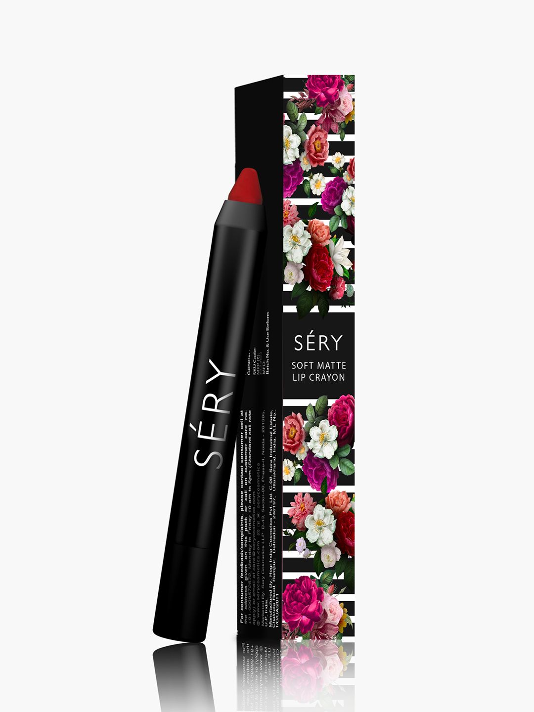 SERY Soft Matte Lip Crayon with Creamy Matte Texture 2.4 g - Peach Nude Price in India