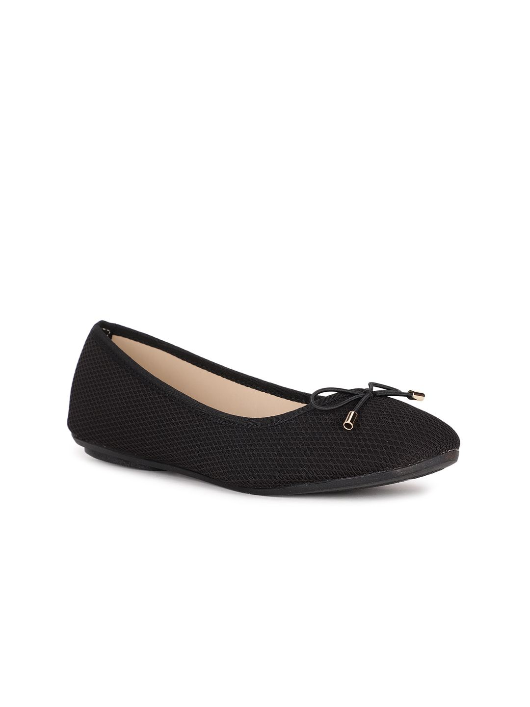 Bata Women Black Ballerinas with Bow