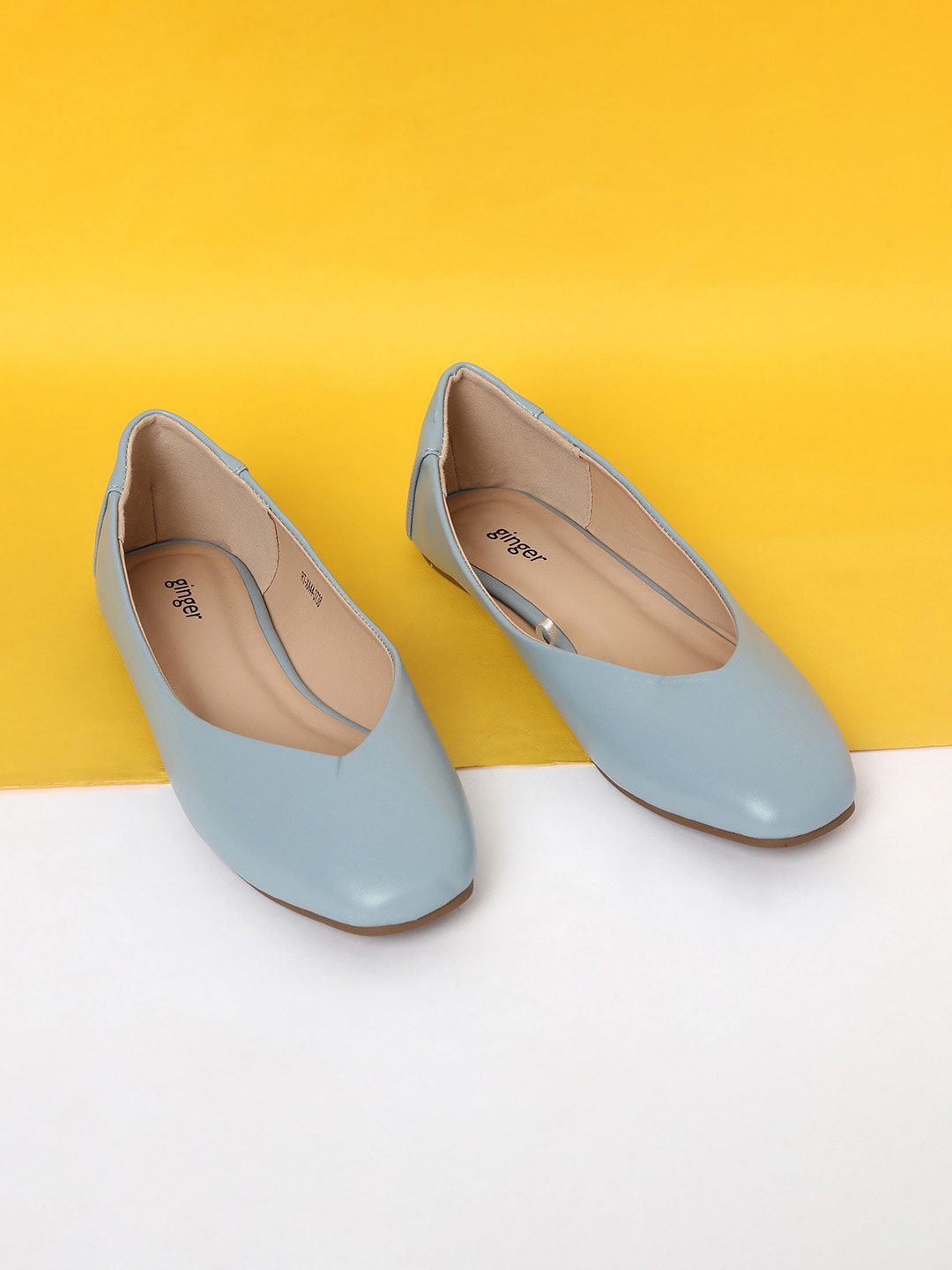 Ginger by Lifestyle Women Blue Ballerinas Flats Price in India