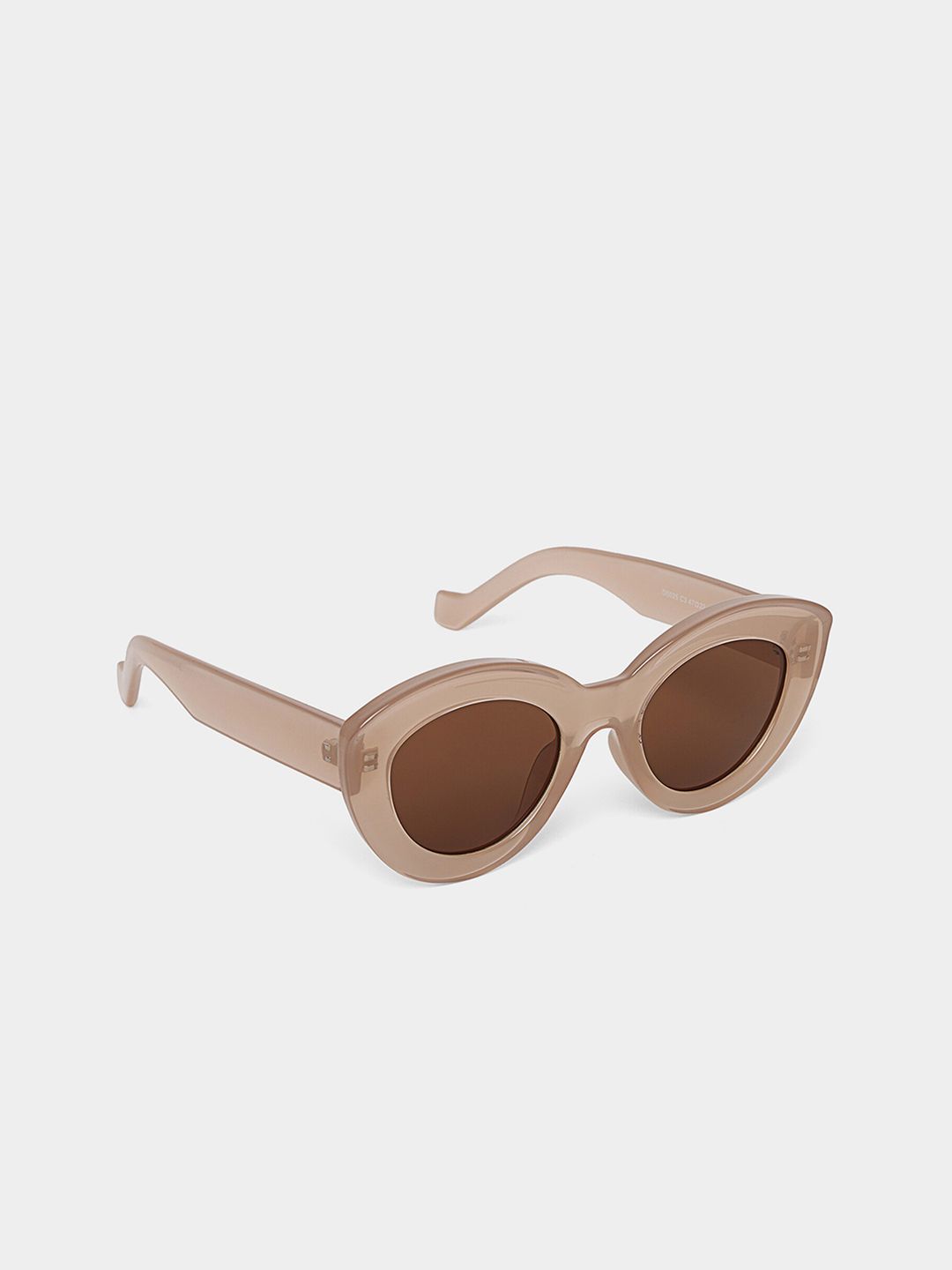 20Dresses Women Brown Lens & Brown Oval Sunglasses SG0577 Price in India