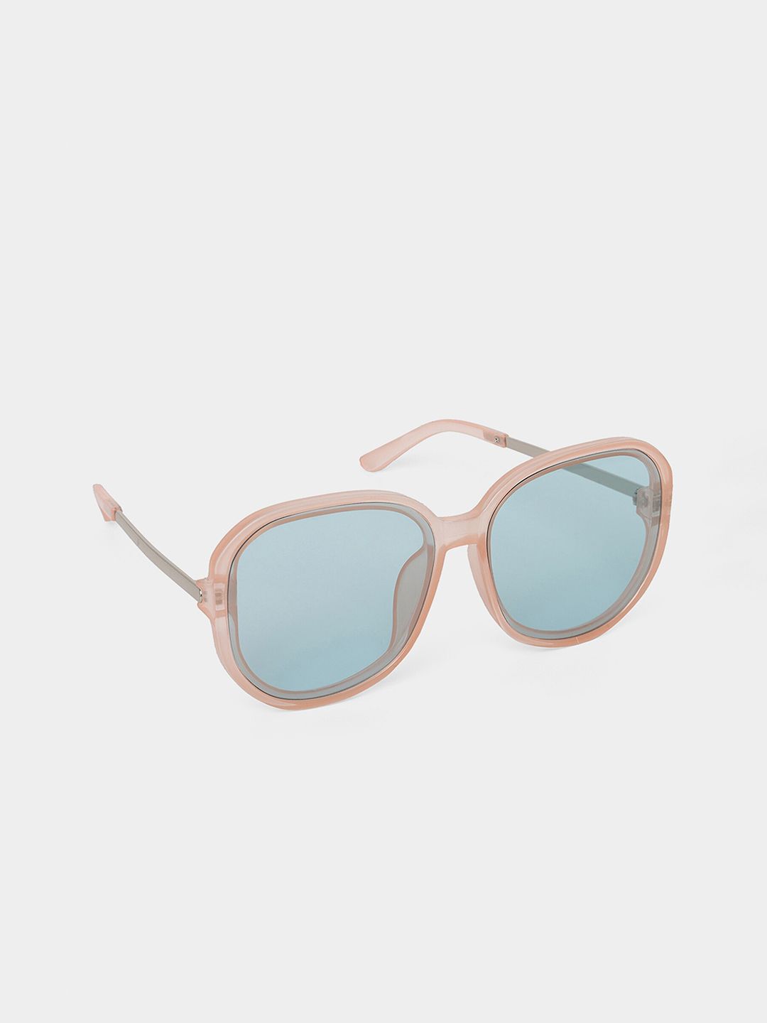 20Dresses Women Blue Lens & Brown Oversized Sunglasses SG0568 Price in India