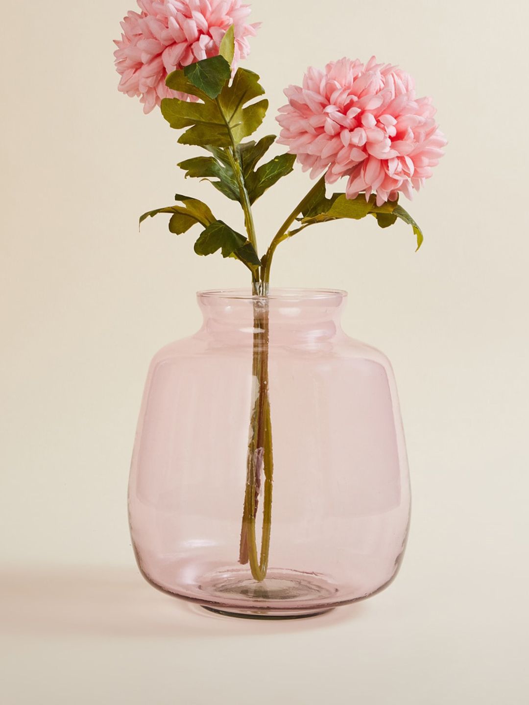 Home Centre Pink Solid Glass Vase Price in India