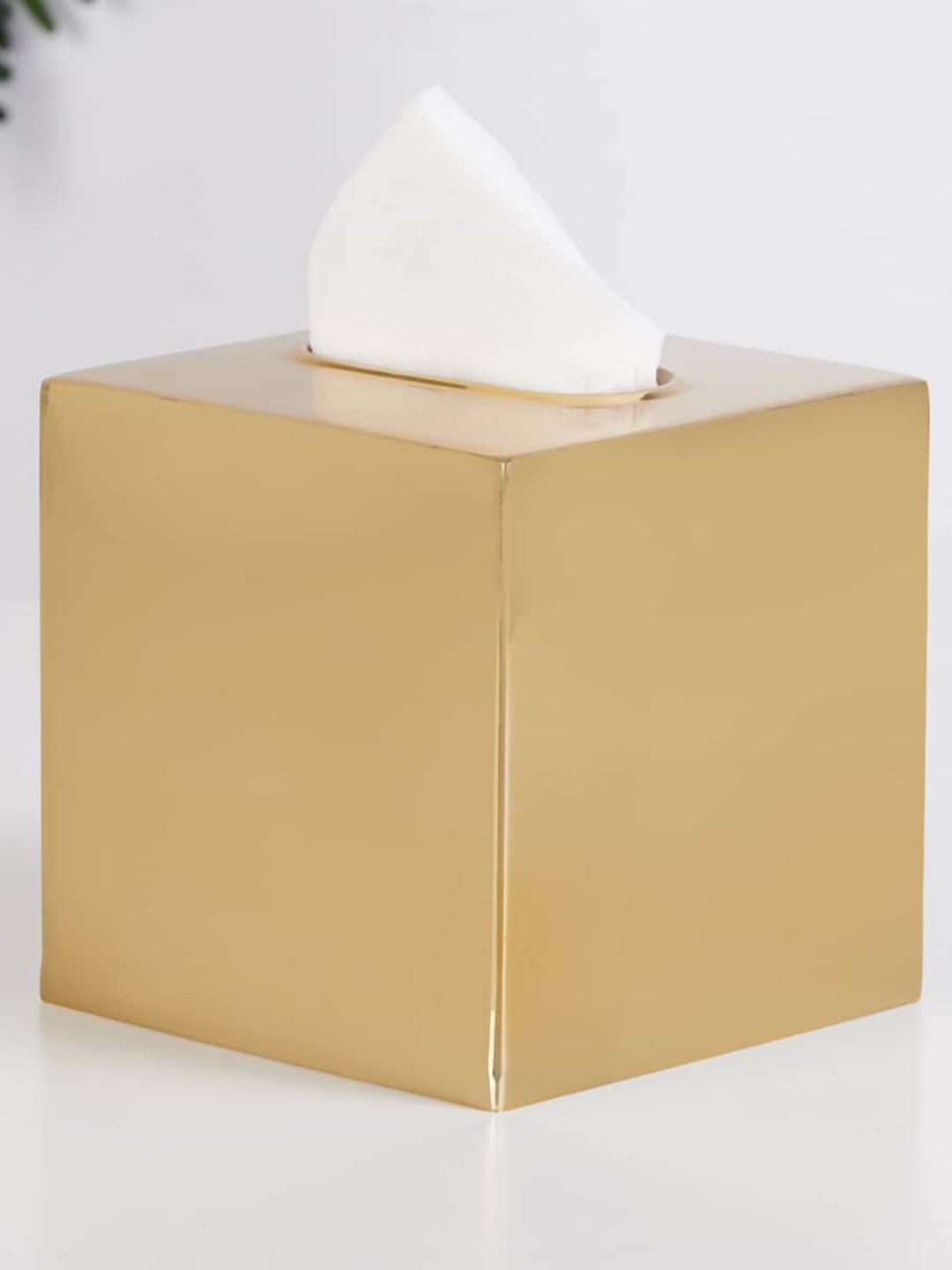 Home Centre Gold-Colored Solid Metal Tissue Dispenser Price in India