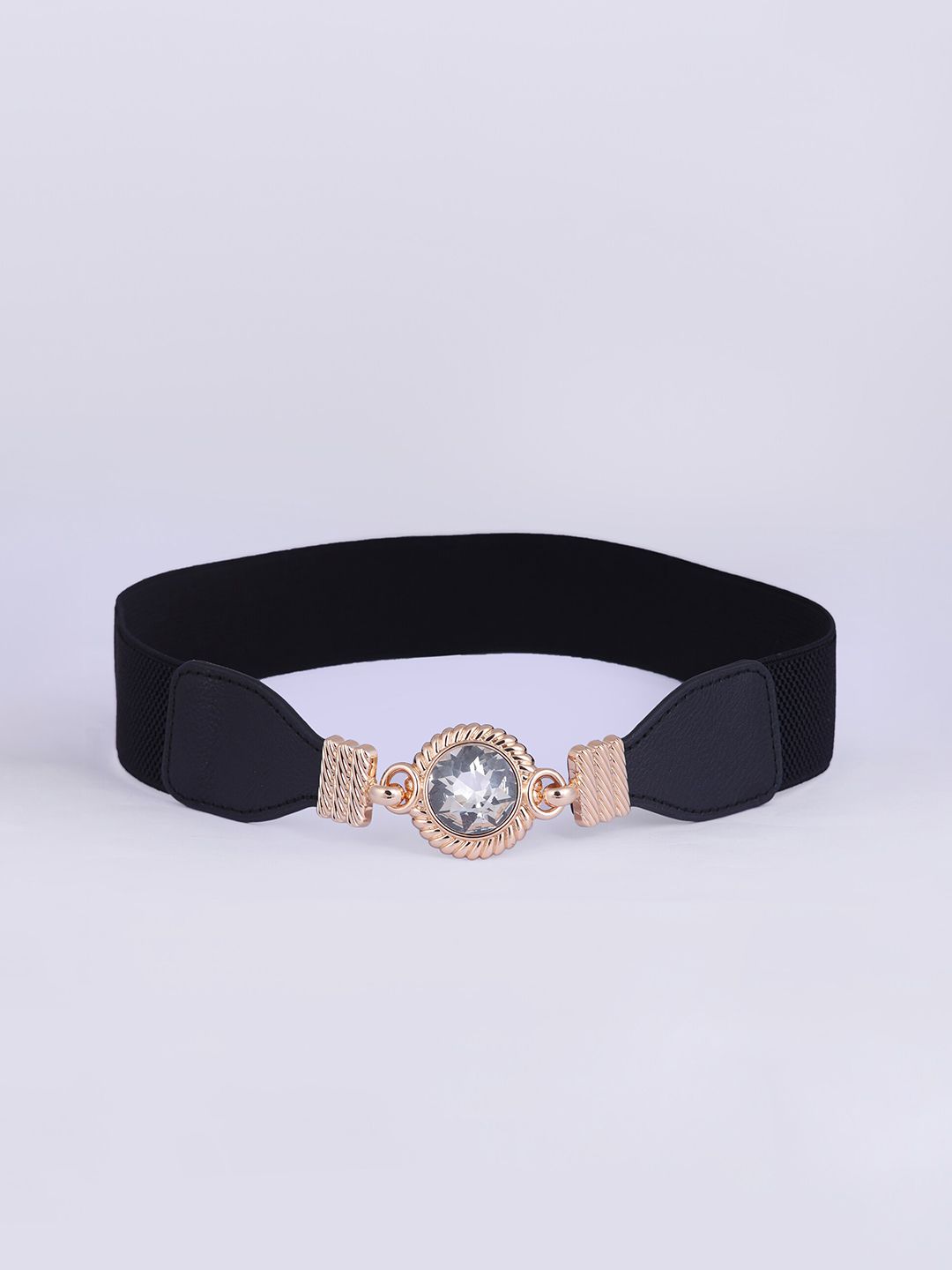 CRUSSET Women Black Embellished Stretchable Belt Price in India