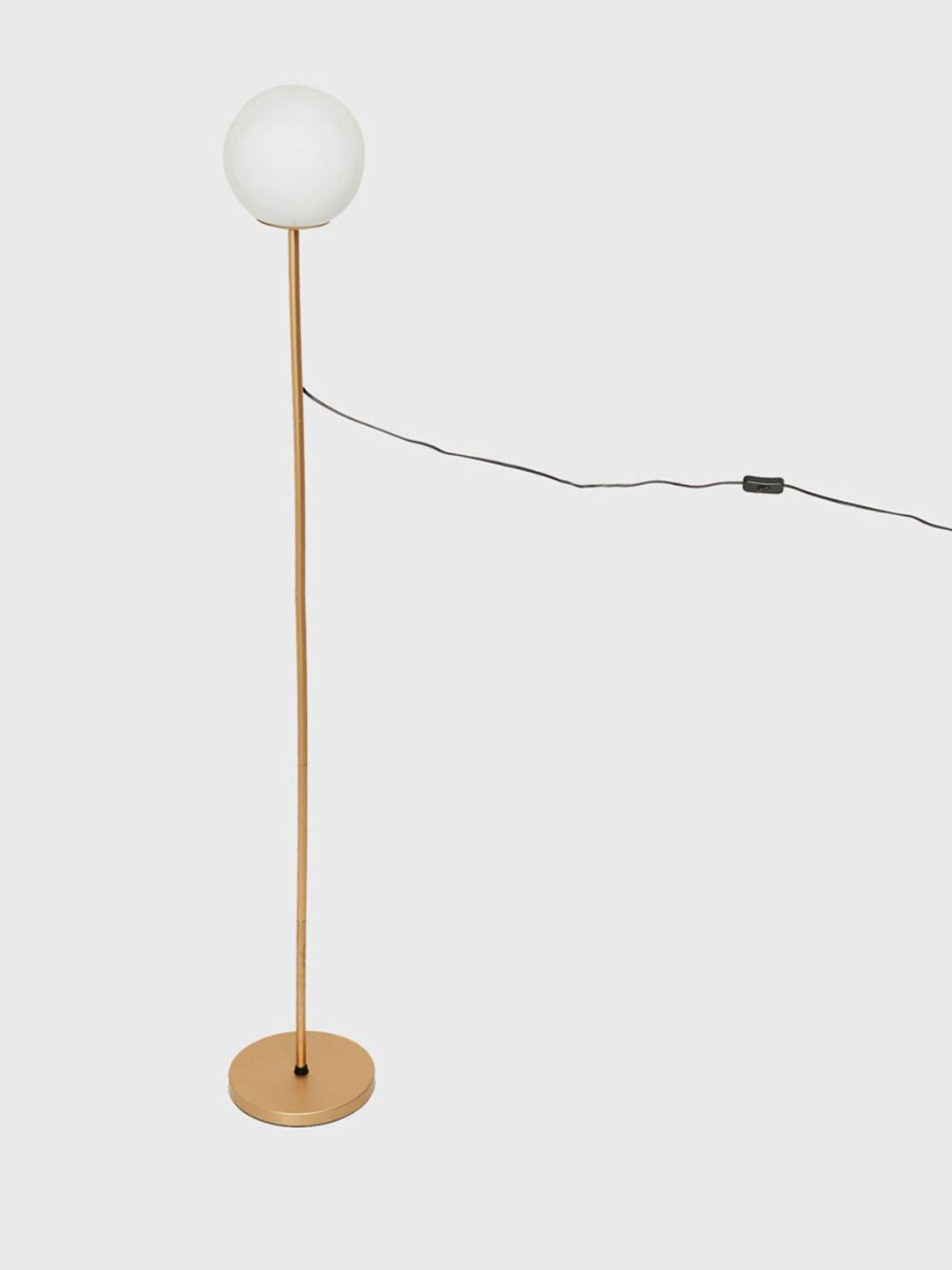 Home Centre Gold-Toned Solid Metal Floor Lamp Price in India