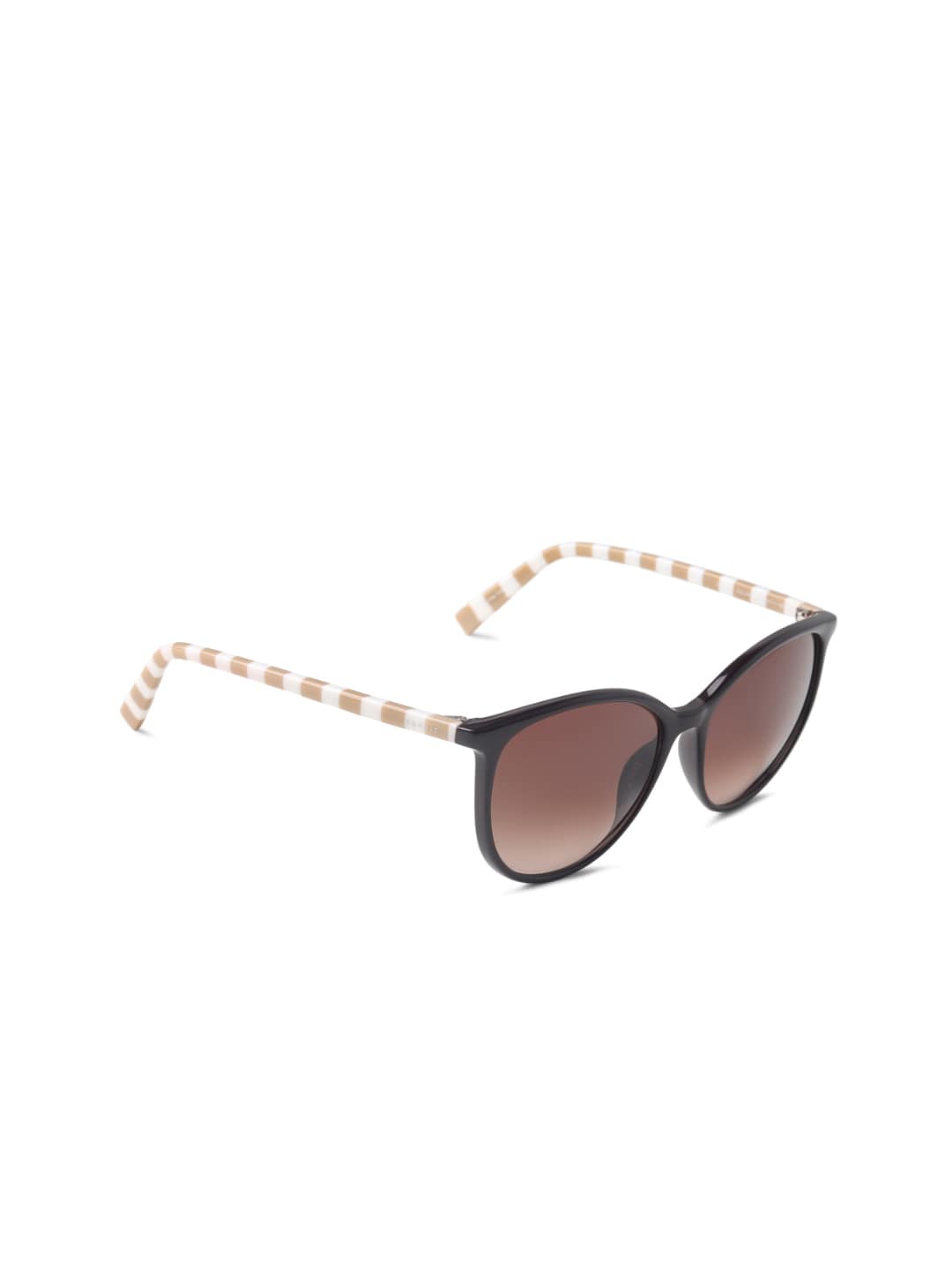 ESPRIT Women Brown Lens & Black Wayfarer Sunglasses with UV Protected Lens ET17925-55-535 Price in India