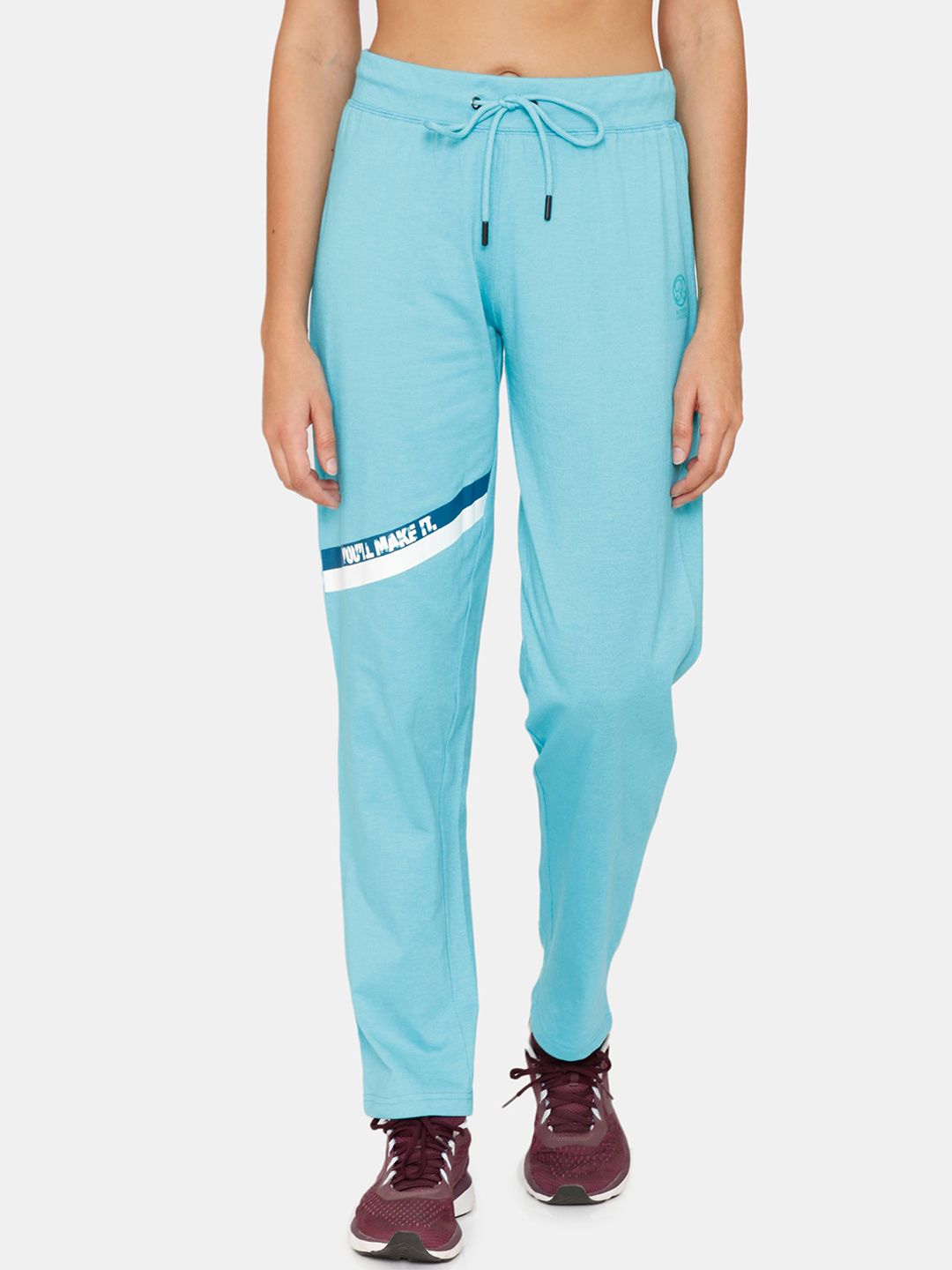 Rosaline by Zivame Women Blue Solid Track Pants Price in India