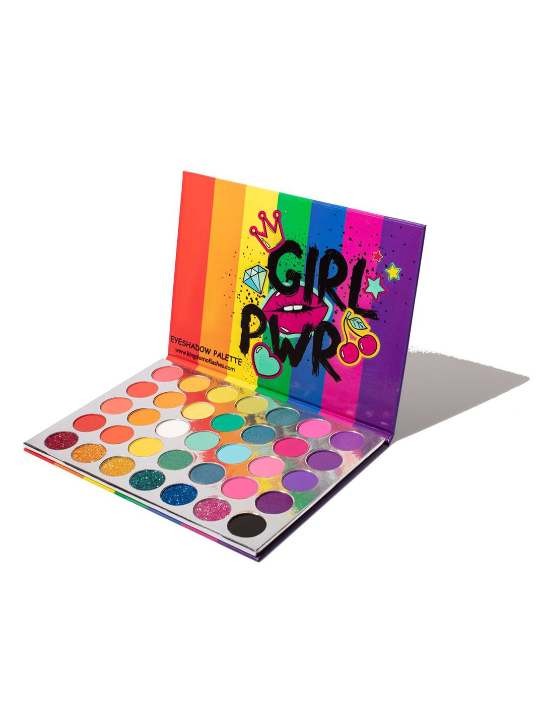 KINGDOM OF LASHES Girl Power 35 Shades Eyeshadow Palette Price in India
