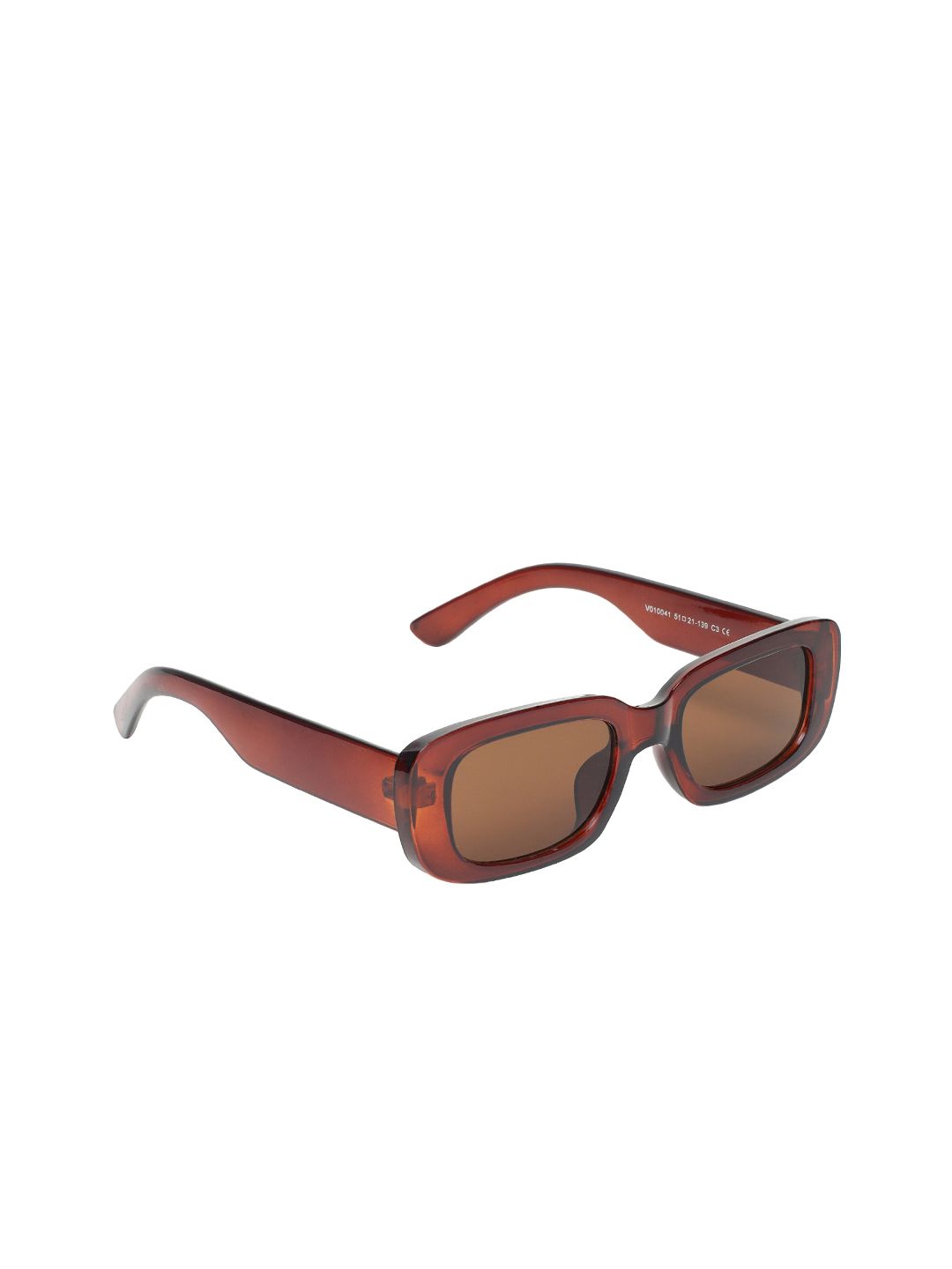 CRIBA Unisex Brown Lens Square Sunglasses with UV Protected Lens CR_CANDY_BROWN Price in India