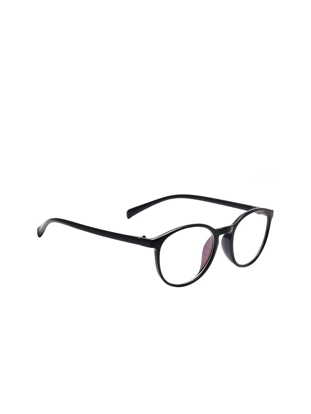 Peter Jones Eyewear Unisex Black Full Rim  Anti Glare Round Frames Price in India