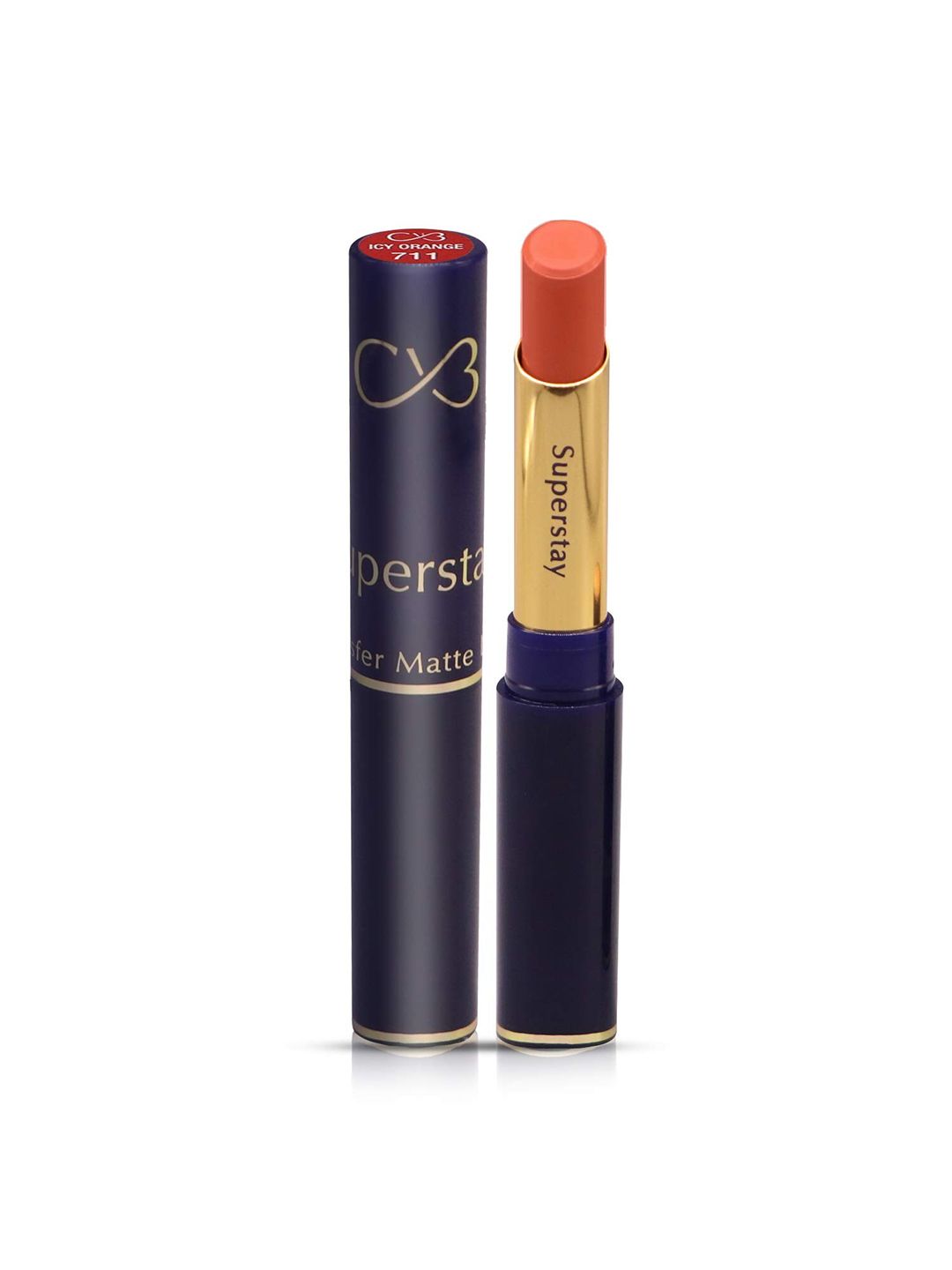 CVB Super Stay Non-Transfer Matte Lipstick 3.5 g - Icy Orange 711 Price in India