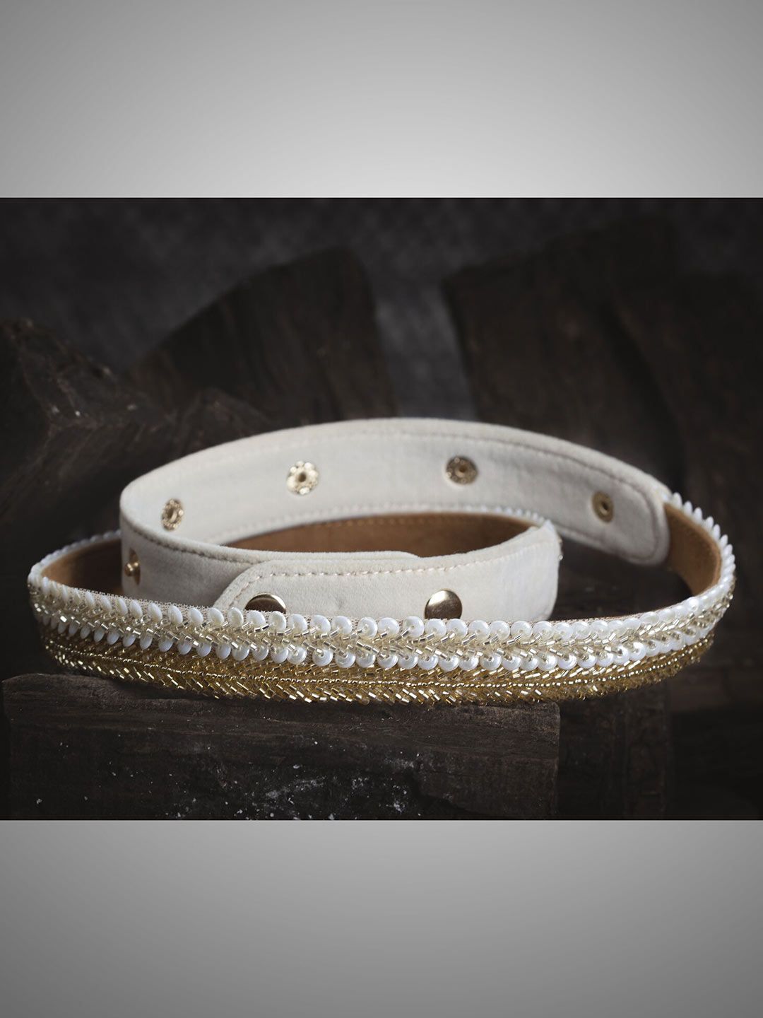 D'oro Women Gold-Toned Embellished Handmade Belt Price in India