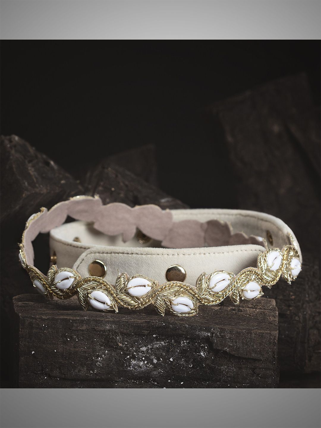 D'oro Women Gold-Toned White Embellished Belt Price in India