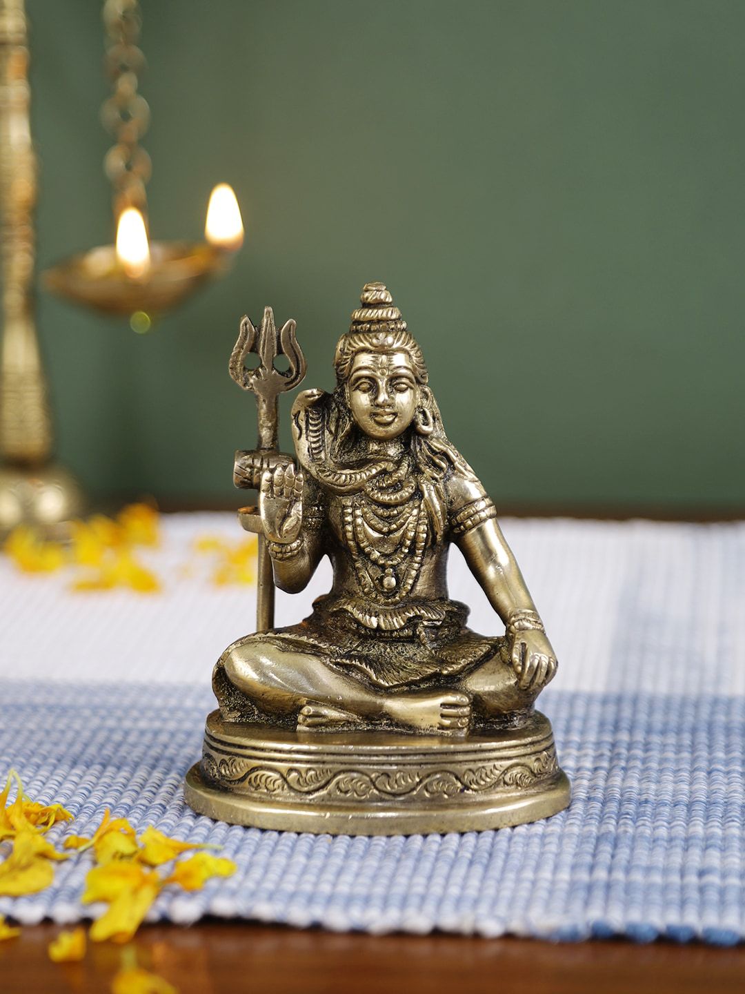 Imli Street Gold-Toned Shiva Showpiece Price in India